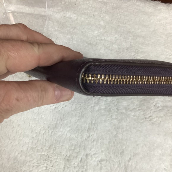 Coach Leather Zip Around Wallet - Picture 9 of 13